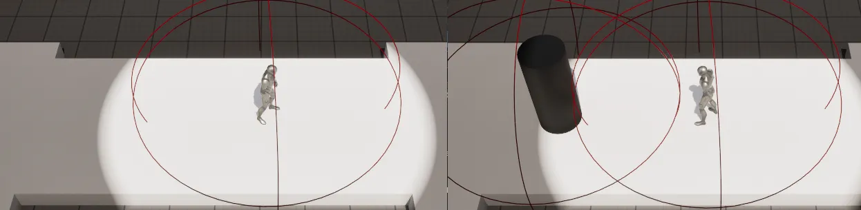 The enemy now revealed only at the correct range