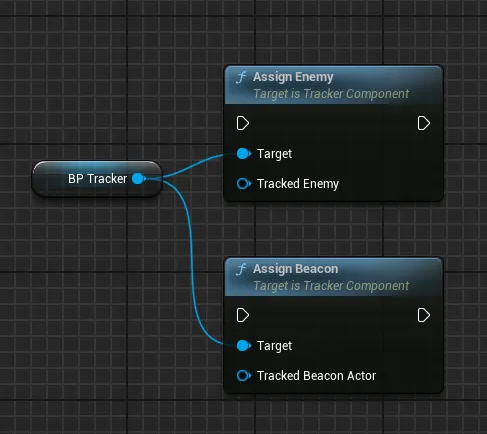 The Assign Enemy and Assign Beacon functions on the Tracker