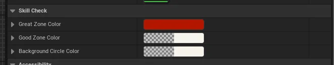 The widget's Great Zone Color, Good Zone Color, and Background Circle Color properties